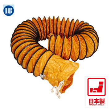 Flexible flame retardant spiral PVC duct hose. Made in Japan by National Marine Plastic (portable air conditioner hose)